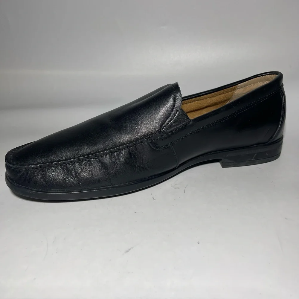 NUN BUSH Dark Brown leather SlipOn Moc Loafer Shoe